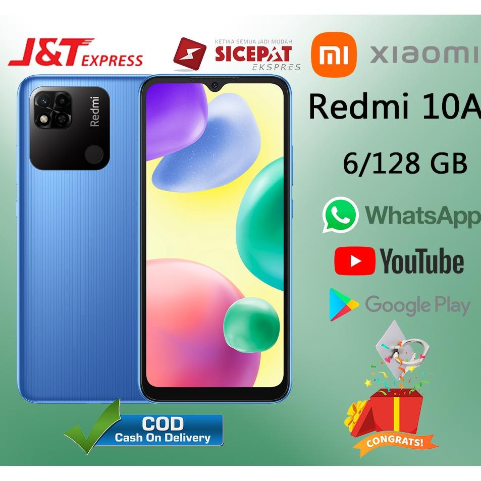 HP Xiaomi Redmi 10A Ram 6/128GB Smartphone 4G LET 6.53 inches Dual SIM 5MP+13MP Handphone COD