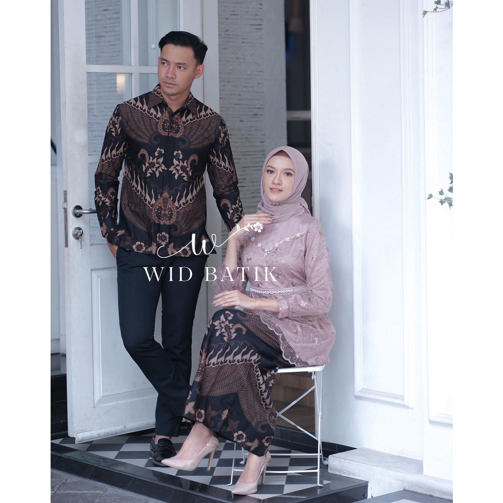 KEMEJA BATIK KEBAYA ARUNIKA LENGAN PANJANG KEMEJA PRIA KEMEJA COWO HEM BATIK BAJU BATIK KEMEJA LAMARAN KEMEJA RAPAT KEMEJA MOTIF BATIK KEMEJA WARNA BROWN HEM BATIK TRADISIONAL