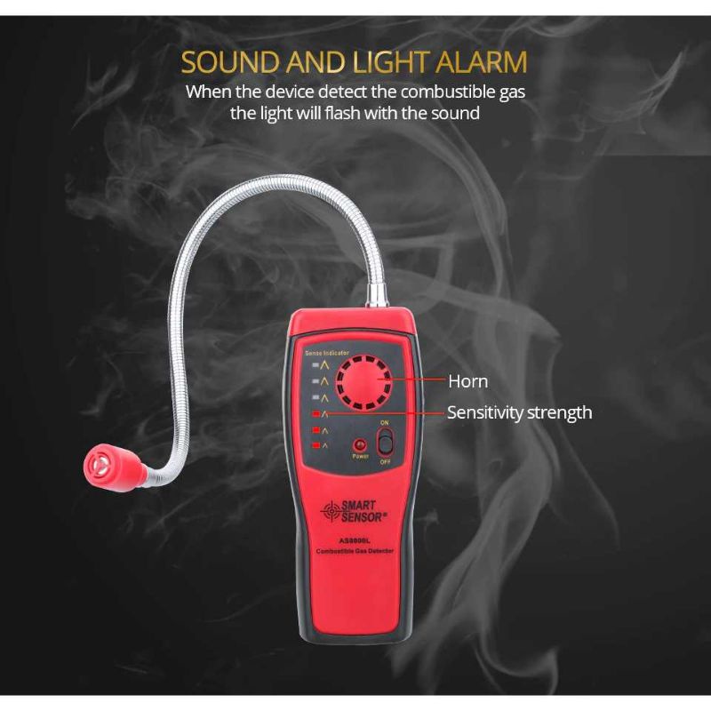 KKMOON Alat Deteksi Gas Bocor Analyzer Combustible Detector - AS8800L