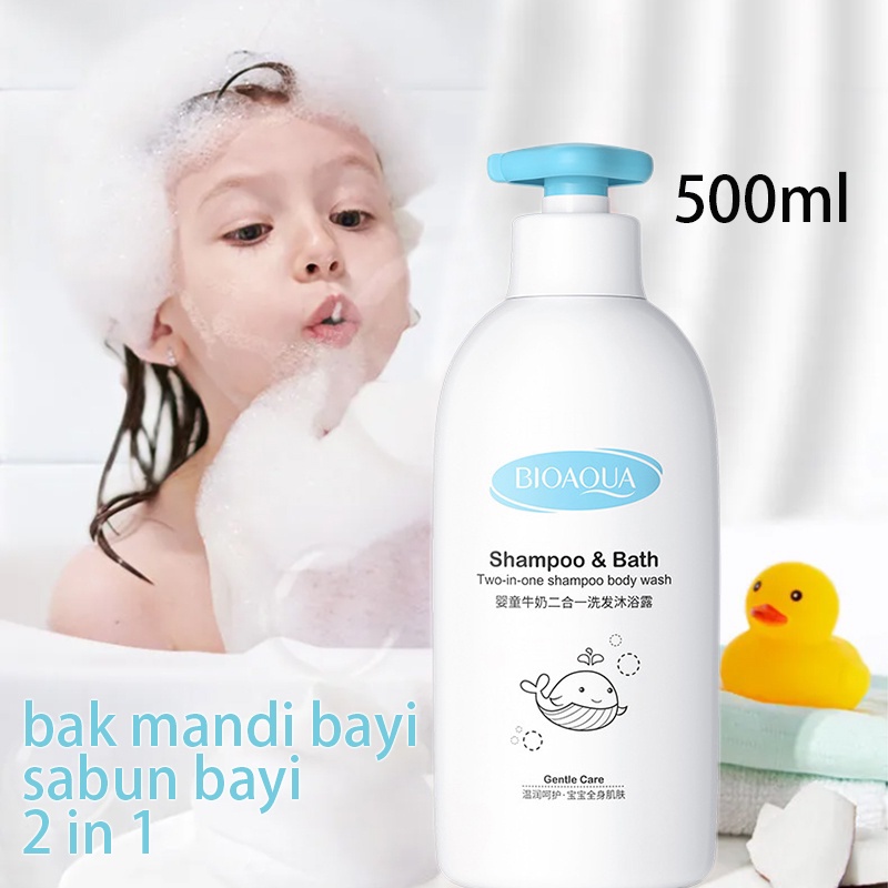 Jual Bak Mandi Bayi Sabun Bayi 500ml 2 In 1 Shampoo And Body Wash Sabun ...