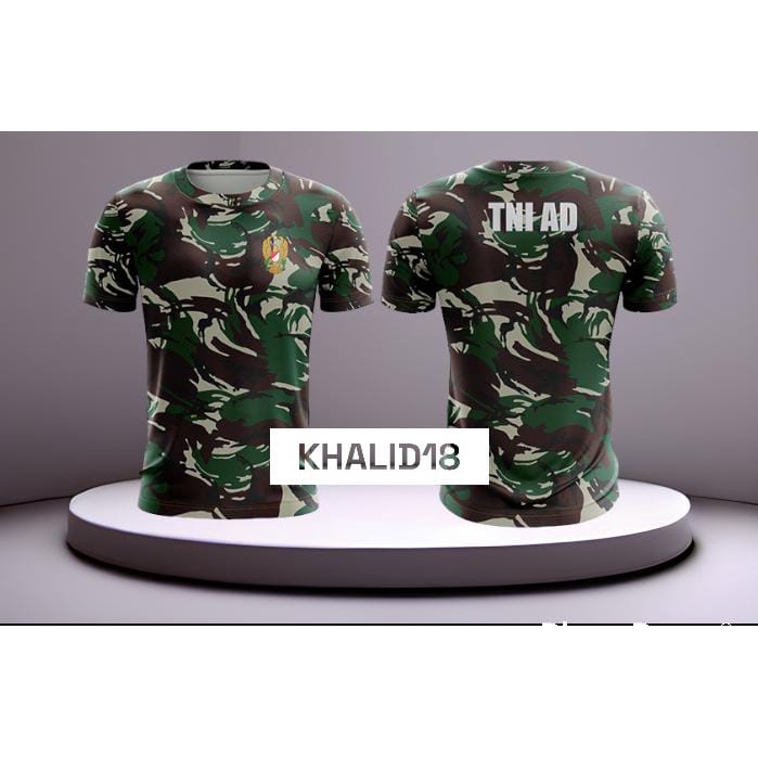 KAOS JERSEY MALVINAS TNI AD Bahan DRYFIT Lengan Pendek