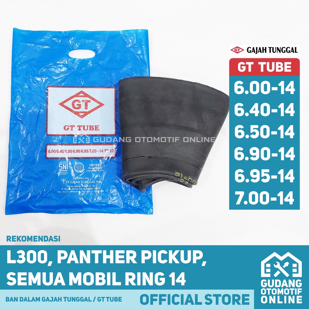 Ban Dalam Mobil GT Gajah Tunggal Ring 14 600 640 650 690 695 700 14 R14 L300 Panther