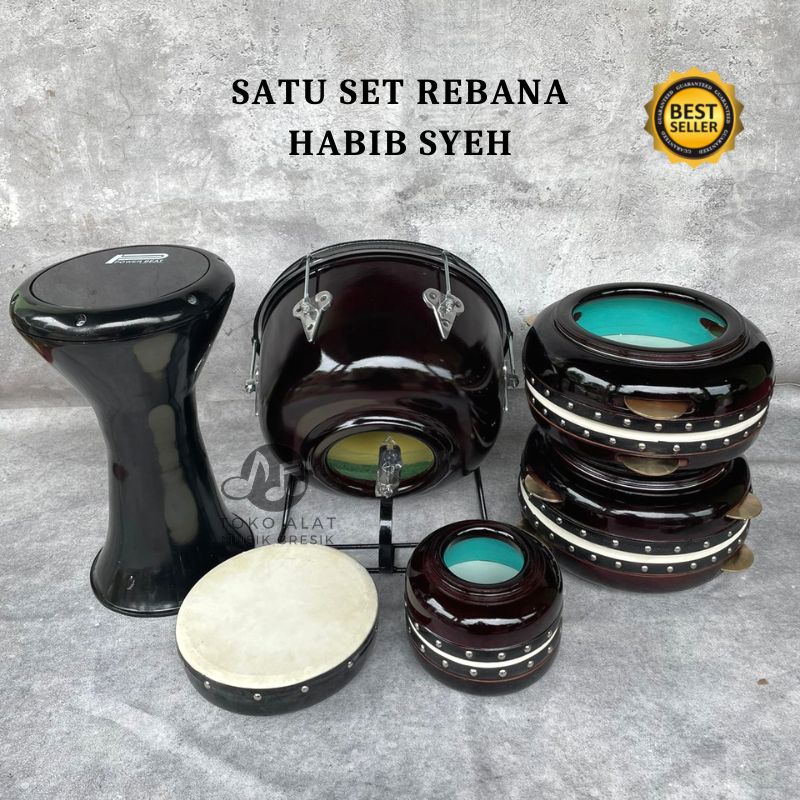 Satu Set Alat Musik Rebana Habib Syeh Lengkap