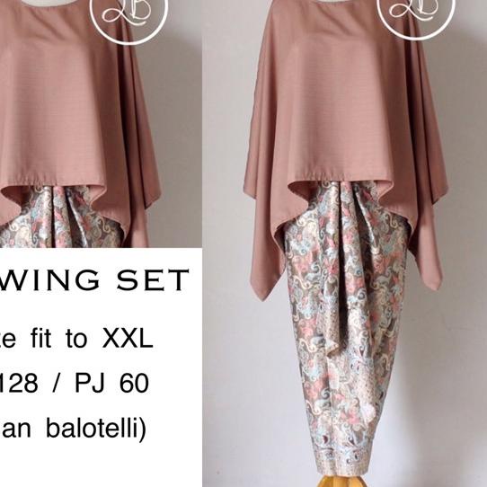 ❊ BATWING SET/KEBAYA KUTUBARU /KUTUBARU MODERN ֍