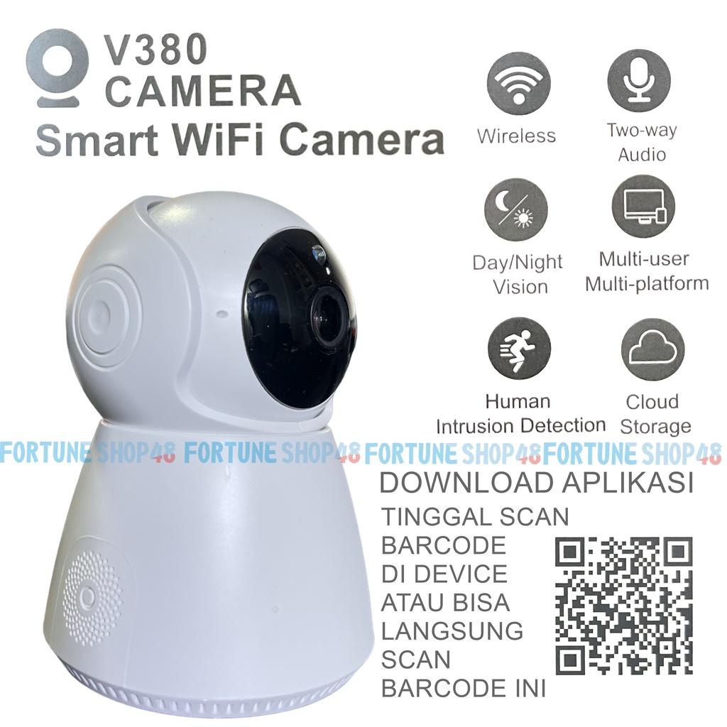 Camera CCTV Snowman V380 Wireless Kamera CCTV Kualitas 1080HD Berkualitas