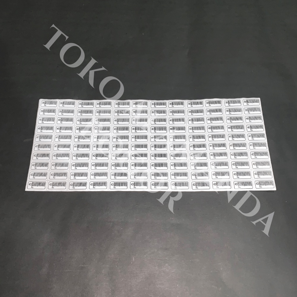 

Label Nomor Eceran Per Pak Kotak Barcode Untuk Sendal dan Sepatu 21-43 Satuan Eceran