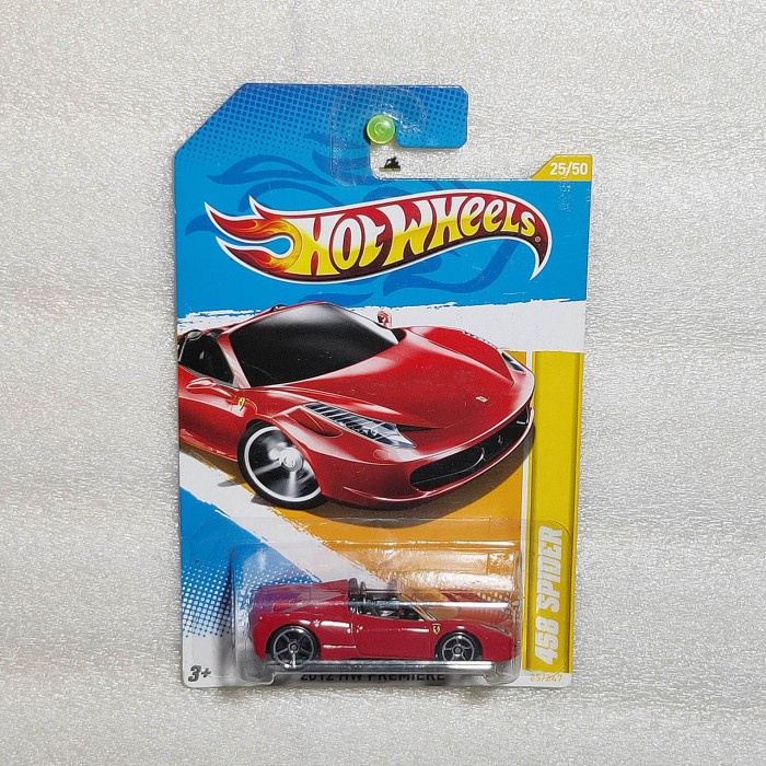HOTWHEELS FERRARI 458 SPIDER SERIES BLACK BLUE RED