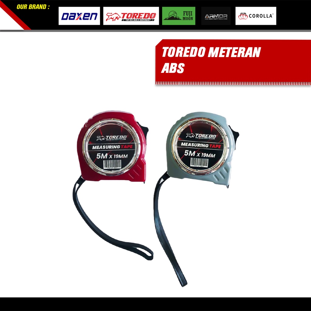 Toredo Meteran ABS 3m - 7.5m