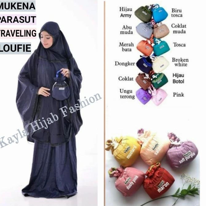 Mukena Parasut Traveling Loufie