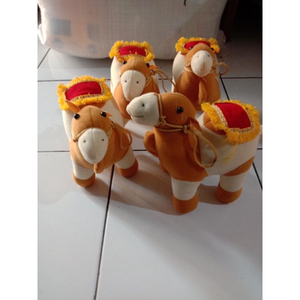 Boneka Unta Arab ukuran 35cm/Boneka unta camel,Mainan anak murah