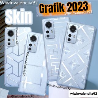 2023 Skin !! Sticker Back Body Samsung S23 S23 + S23 ULTRA S22 Plus S22 Ultra Garskin Gar Skin Gamming Accesories Scotlite Skotlet Stiker Gambar Motif Garis Simetris Belakang Pelindung Anti Jamur CLEAR 4G 5G Murah plastik Tempel E S