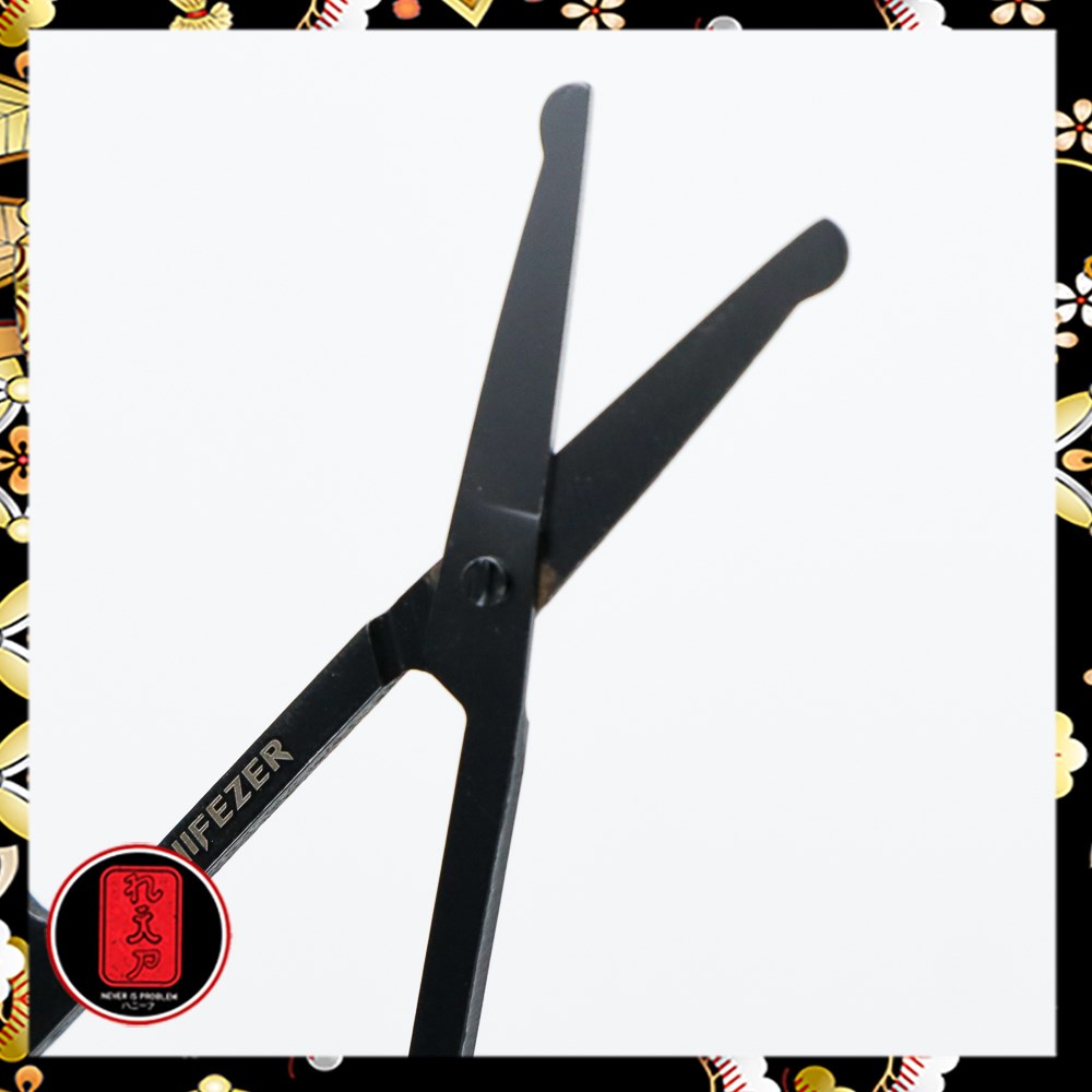 KNIFEZER Gunting Cukur Bulu Hidung Nose Hair Scissor Stainless Steel - FS124 - Black