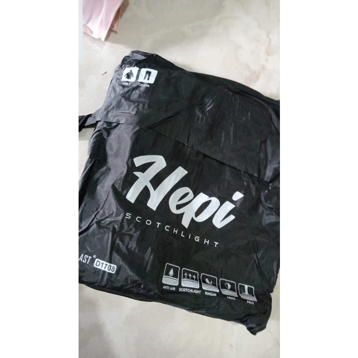 FELWINSHOP Jas Hujan Murah Hepi Bahan PVC Lentur Jaket Celana Dewasa Mirip Midi dan Ceria