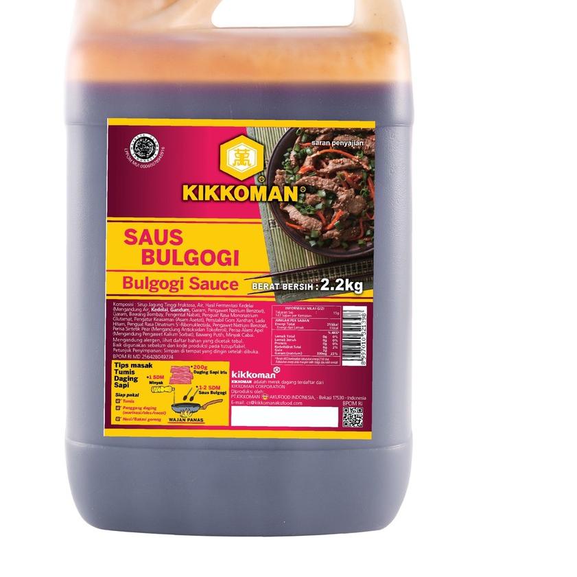 

♫ KIKKOMAN saus Bulgogi Halal jerigen 2L ✦