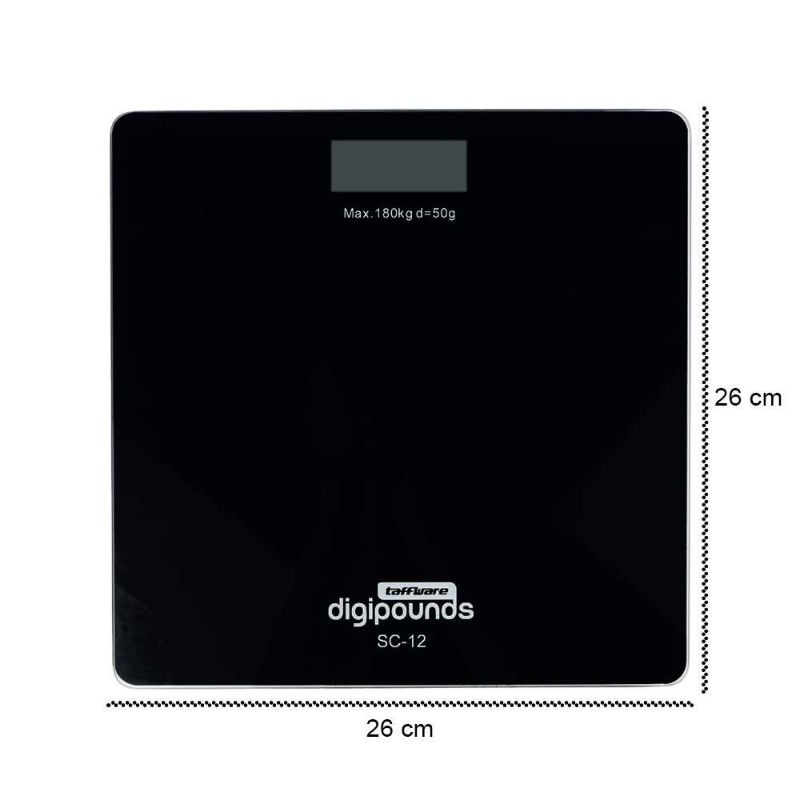 Taffware Digipounds Timbangan Badan Digital Temperature Battery - SC-12