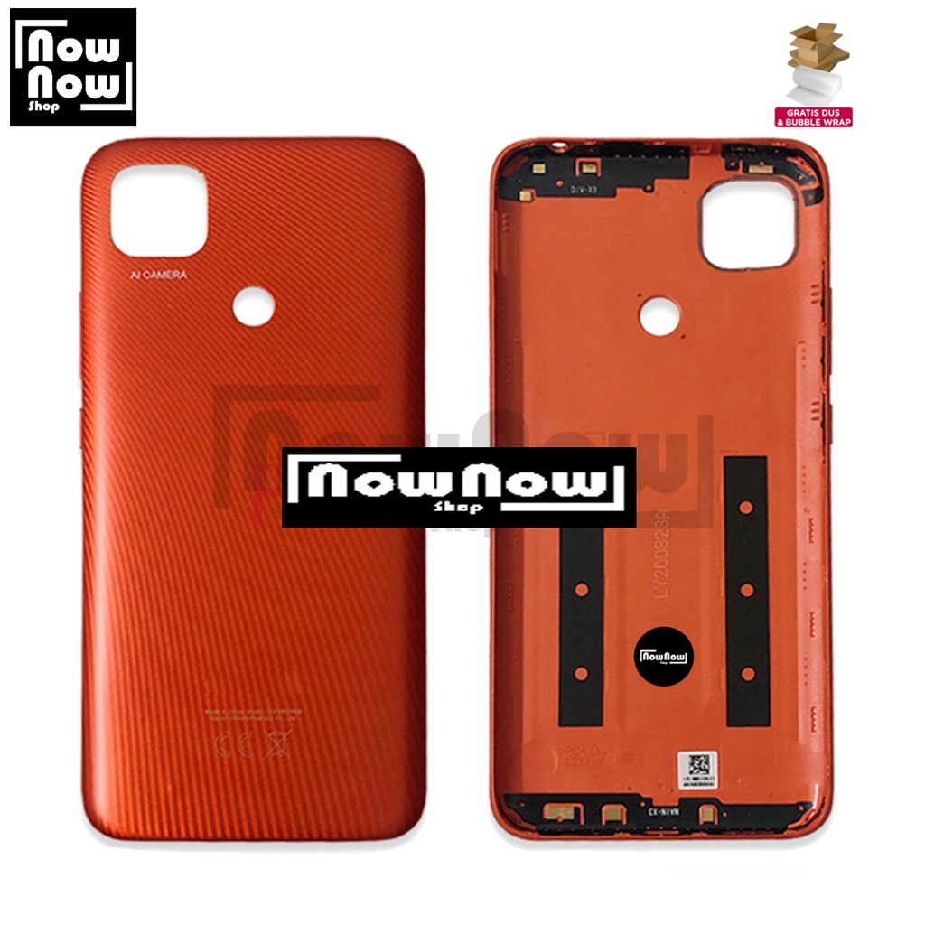 Backdoor Tutup Belakang Baterai Xiaomi Redmi 9C M2006C3MG M2006C3MT Backcover Back Casing Housing Cover Belakang Back Case Panel Replacement