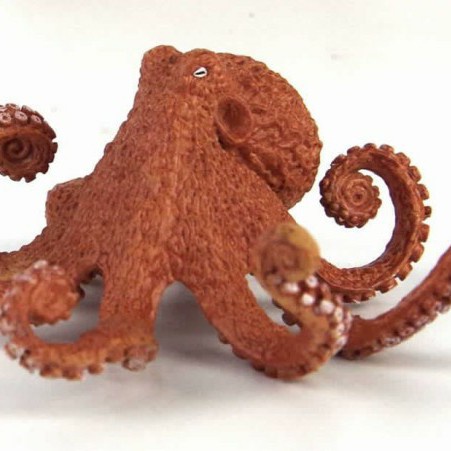 Figure Replika Gurita Realistik, Octopus Static Figure, Mainan Gurita