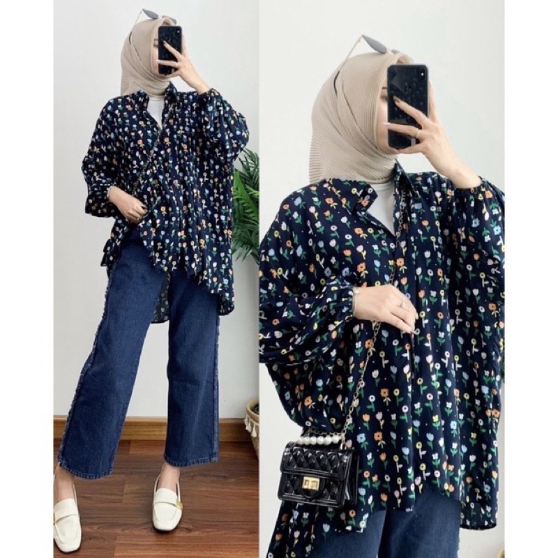 Kemeja wanita oversize linen / Olivia Shirt