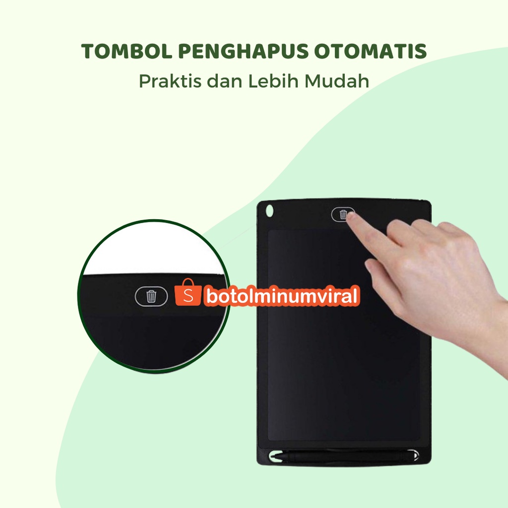 LCD Writing Anak Drawing Pad Papan Tulis Gambar Anak Tablet Premium