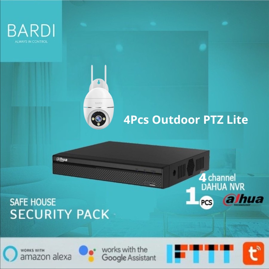 Paket Bundling Security Pack 4 Bardi IP Camera+NVR Dahua 4Channel