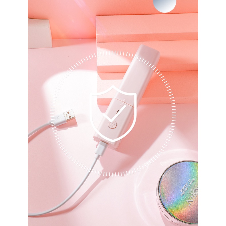 ELFYDO CATOKAN MINI USB Catok Rambut Pengecasan USB Travel Friendly