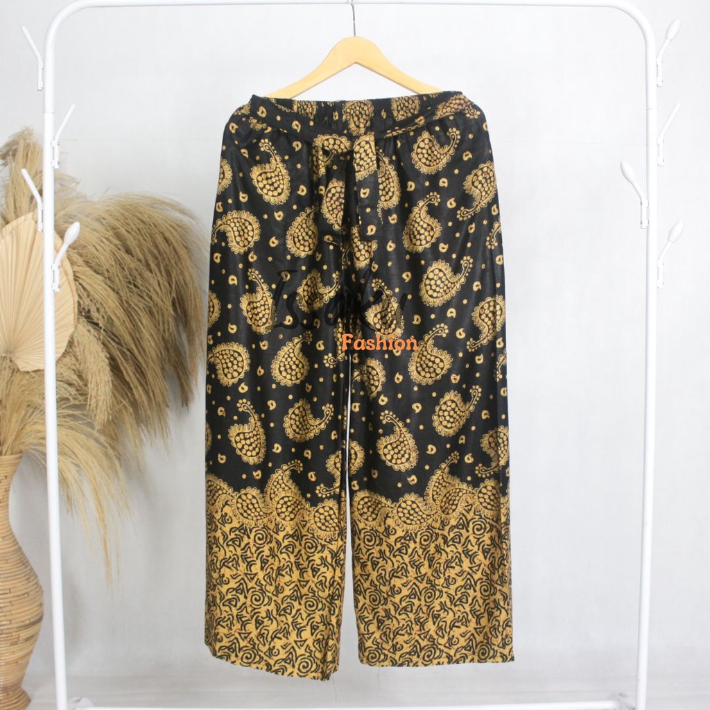 Celana Tidur Kulot Batik Panjang Motif Bahan Rayon