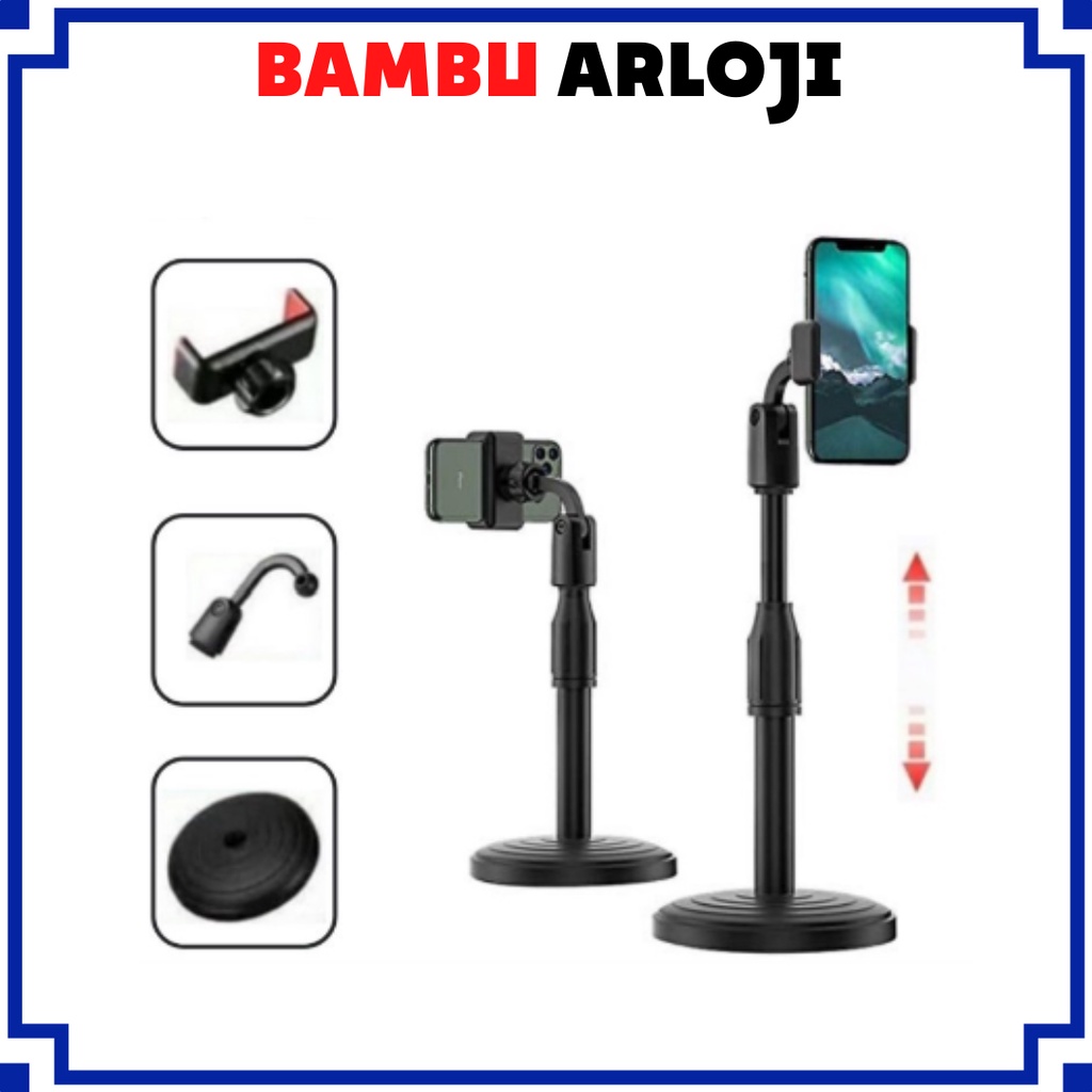 BAJ STAND HP ADJUSTABLE UNIVERSAL HOLDER MEJA HOLDER STAND LIVE STAND HP ROTARI 360 STAND HP HD25 STAND HD25 - SS081