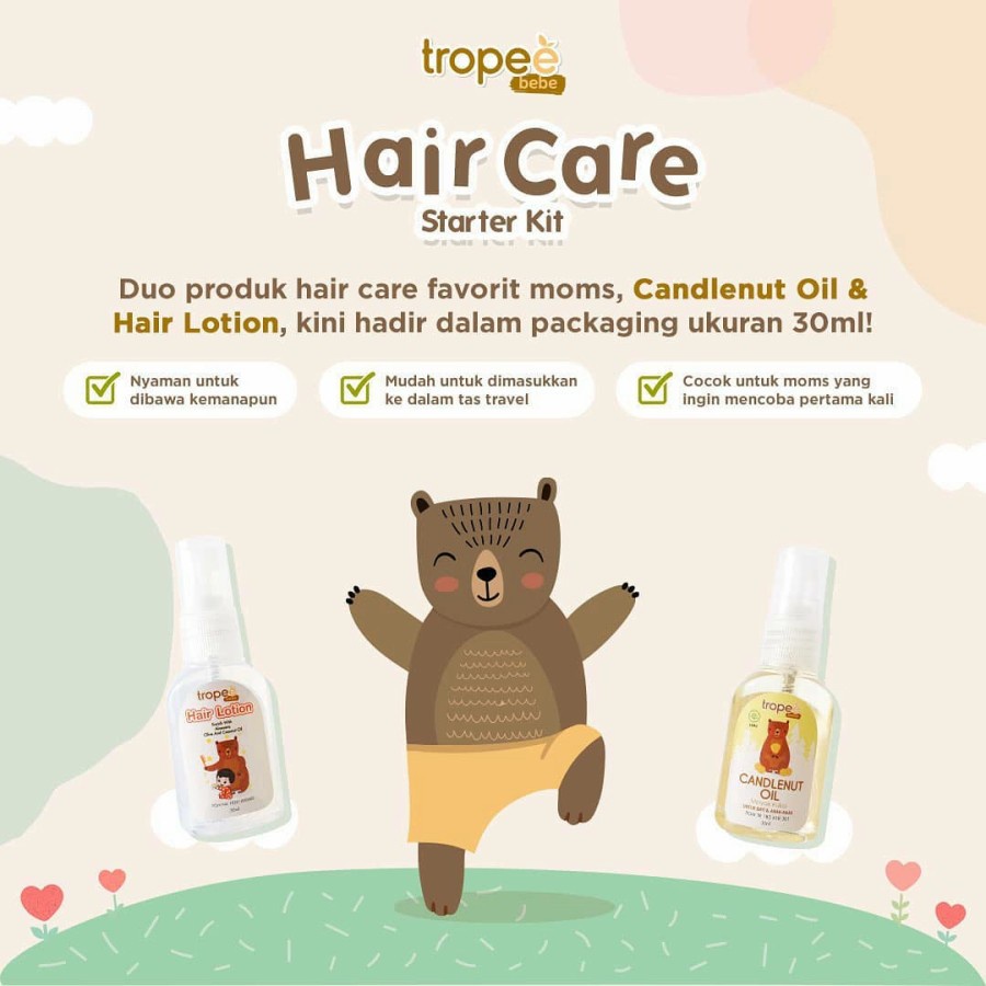 TROPEE BEBE HAIR CARE STARTER KIT 30ML