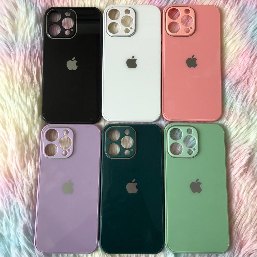 Case Silicone+Glass Full Cover Untuk iPhone 7/8/SE/7Plus/8Plus/X/Xs/Xr/XsMax/11/11Pro/11ProMax/12/12Mini/12Pro/12ProMax/13/13Mini/13Pro/13ProMax/14/14Plus/14Pro/14ProMax