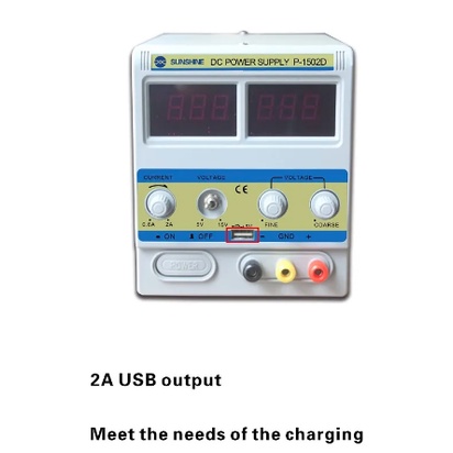 SUNSHINE 1502D DC Power Supply Adjustable 15V 2A Original