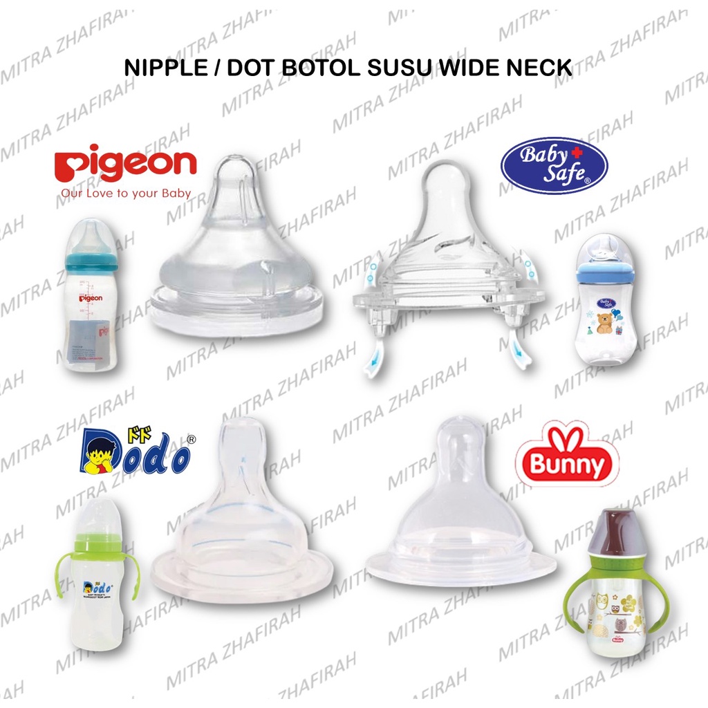 PIGEON NIPPLE Peristaltic Plus untuk botol PIGEON Wide Neck - Nipple Peristaltic Plus size SS S M L kemasan ECER ORIGINAL