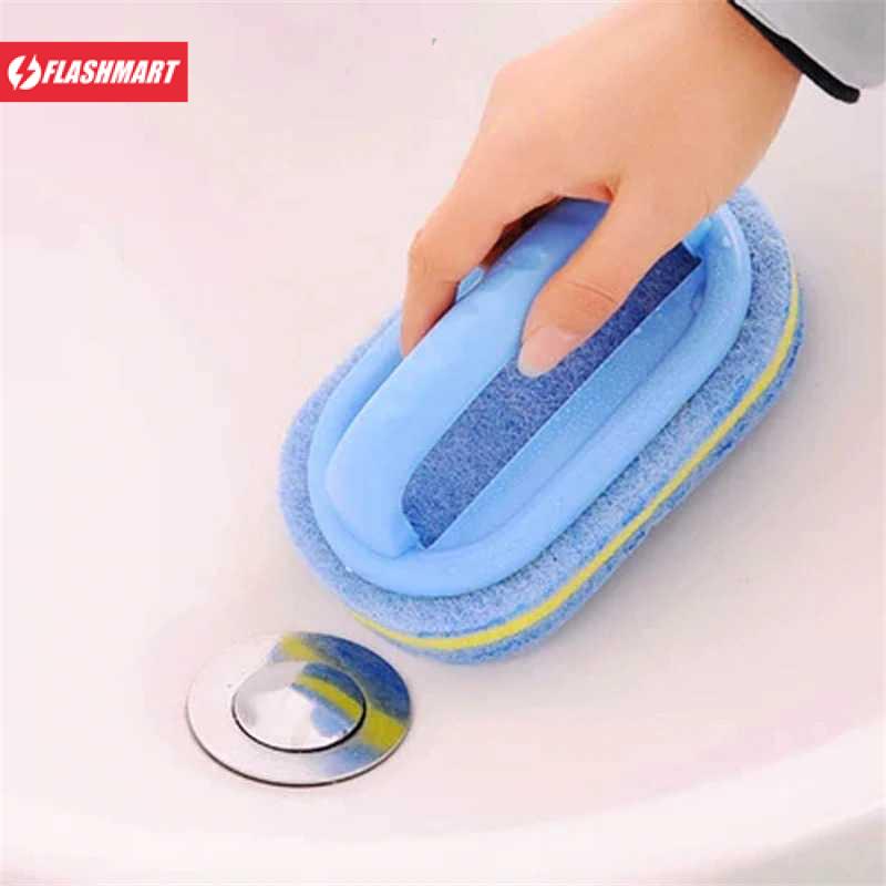 Flashmart Sikat Pembersih Kamar Mandi WC Dapur Sponge Brush - 8211