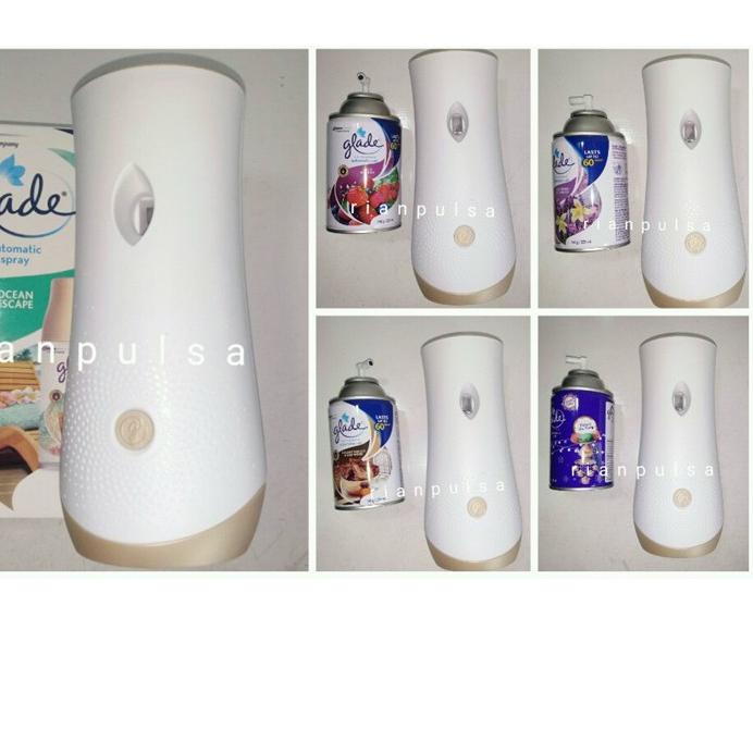 ➩ Pengharum ruangan Mesin Spray Otomatis GLADE air Freshener alat refill lavender vanila Outwood oce
