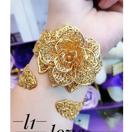 Gelang Xuping  Bengel Mawar( bisa di besar kecilkan) Lapis Emas 18k emas8406