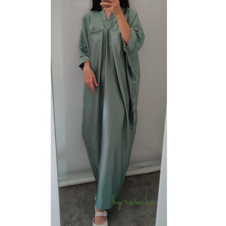 BOOMING Kavana kaftan - kaftan wanita - kaftan satin - kaftan soya - kaftan premium - Kaftan lebaran