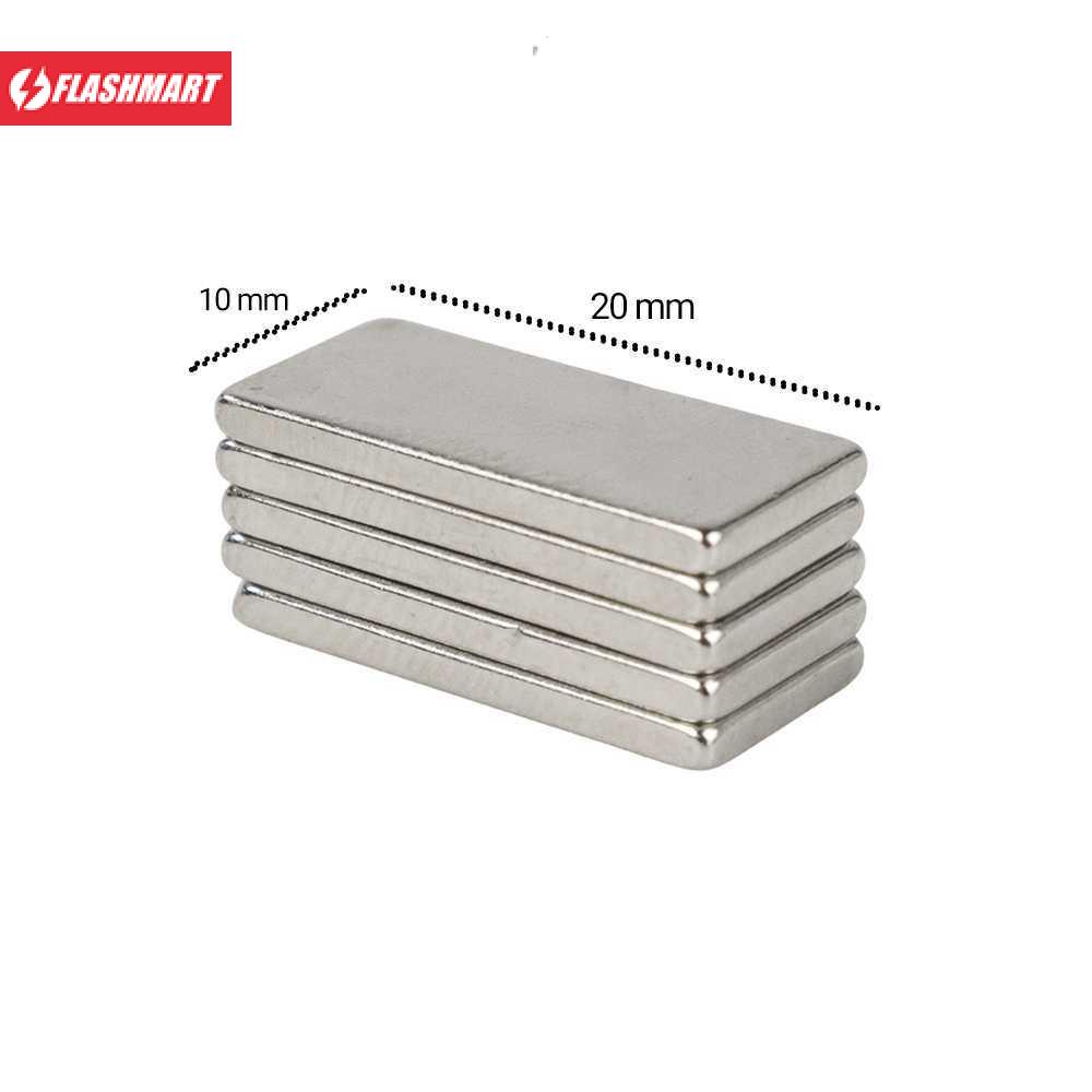 Flashmart Strong Neodymium Magnet NdFeB Cuboid N35 5 PCS - D22