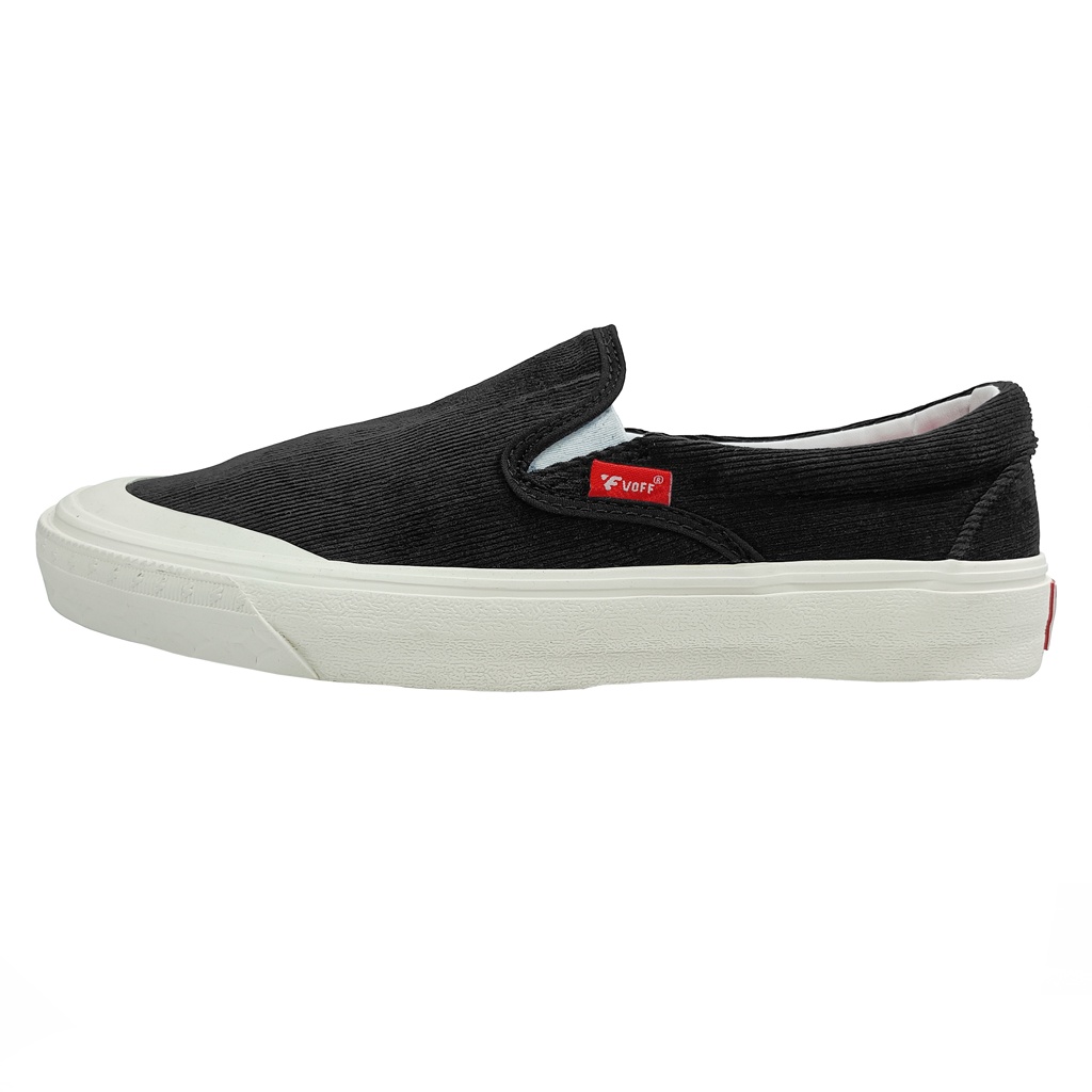 Voff - Sepatu Slip on Pria Wanita Voff Black Edition