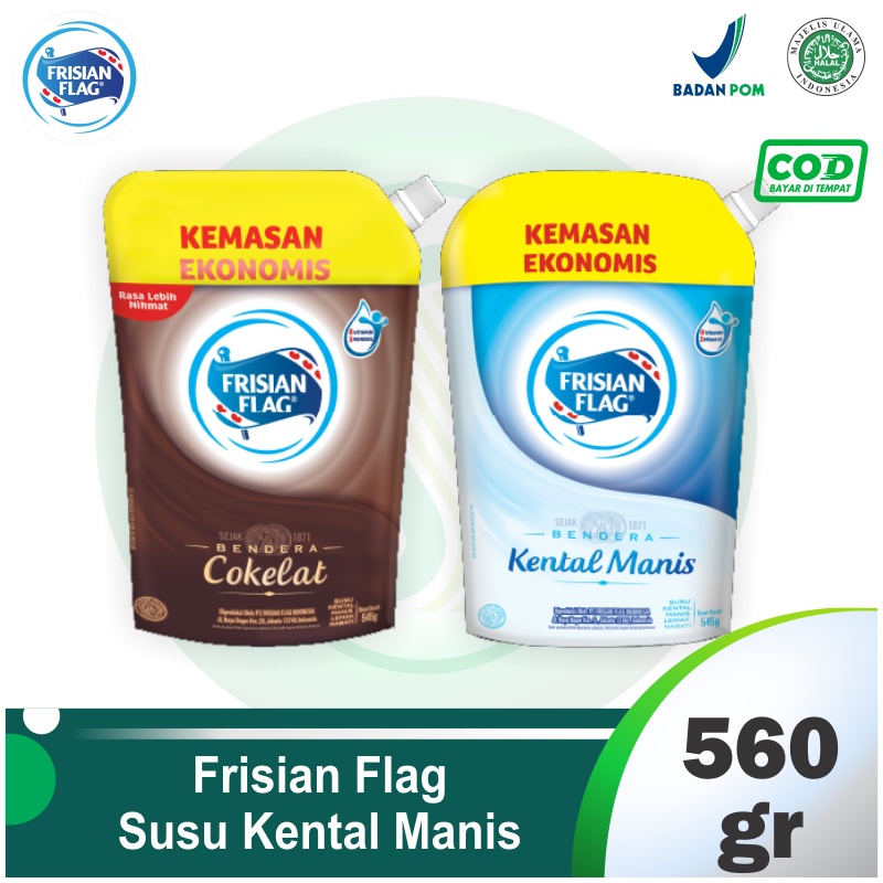 

Frisian Flag Bendera Kental Manis 545gr - Kemasn Pouch