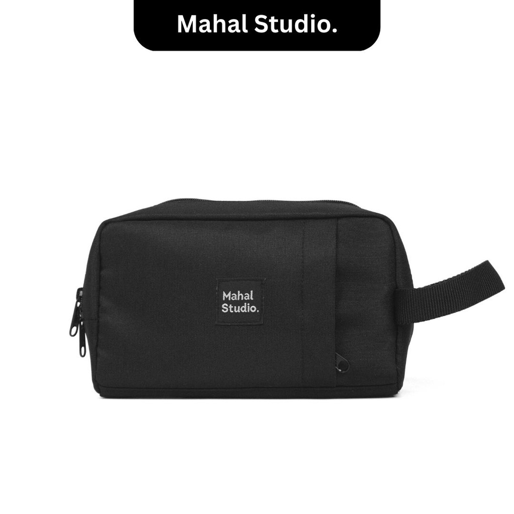 Mahal Studio ROTTERDAM Tas Tangan Pria Hand Bag Clutch Pouch Anti Air Ekslusif Black