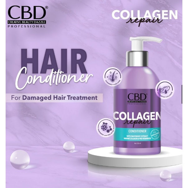 CBD Professional -  Collagen Repair Shampoo (250 ml) / Conditioner (250 ml) / Hair Mask (500 gr)