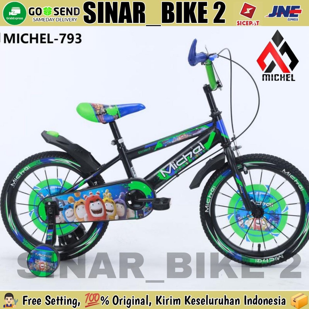 Sepeda Anak BMX MICHEL BLAZE 793 Ban Warna Uk 16 dan 18 inch