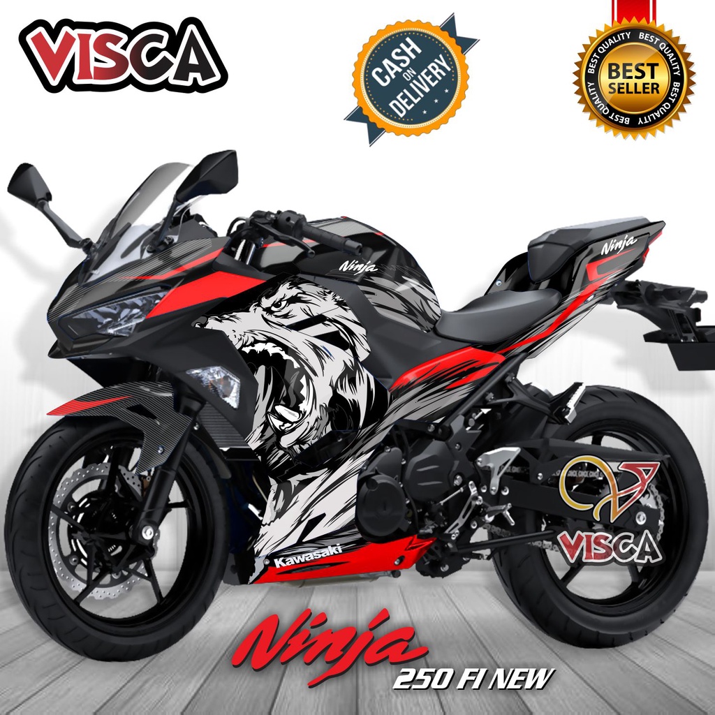 Decal Ninja 250 Fi New Full Body Stiker Ninja 250 Fi Striping Ninja 250 Fi Dekal Ninja 250 New 2018 