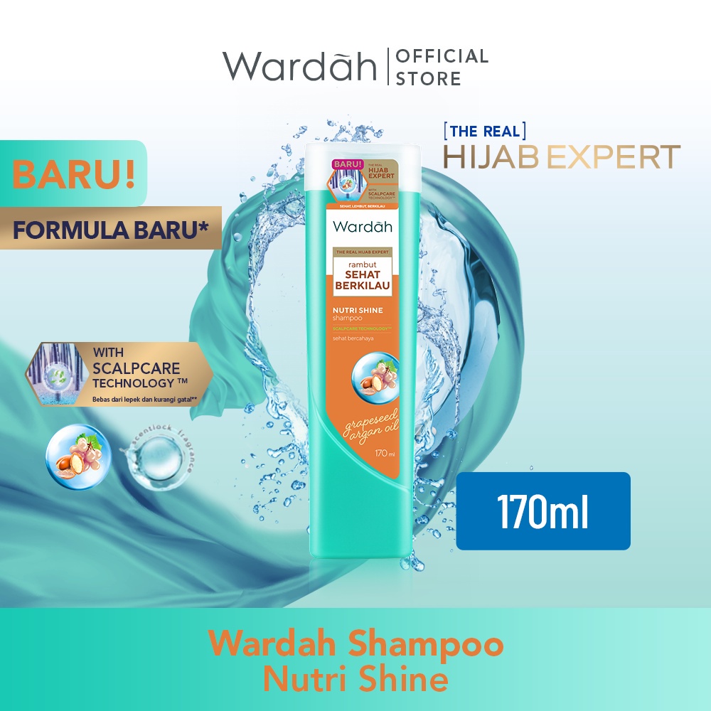 Wardah Shampoo &amp; Conditioner 170ml | Hairfall Treatment | Nutri Shine | Anti Dandruff | Daily Fresh