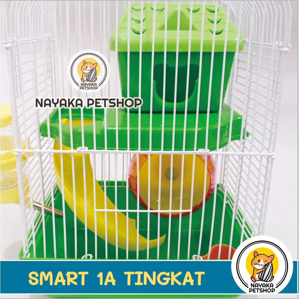 Smart Tingkat 1A Kandang Hamster Murah Tingkat 2 Lantai Rumah Besi Jeruji Hewan