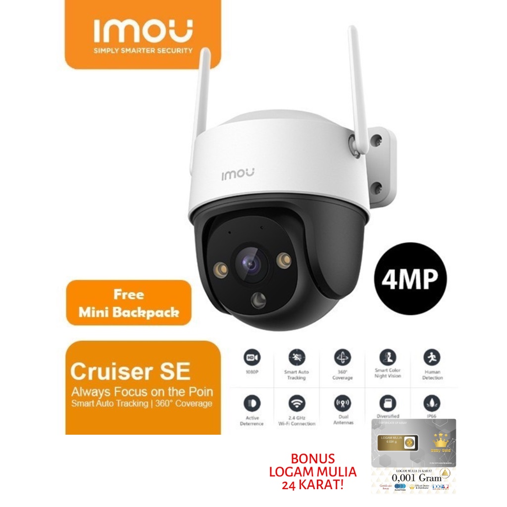 Imou Cruiser SE 4 MP Smart Tracking &amp; Full Color Night Vision