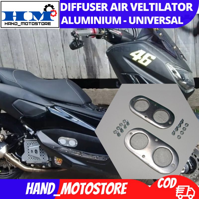 [COD] DIFFUSER AIR VENTILATOR / DIFUSER LUBANG HAWA MOTOR MATIC UNIVERSAL NMAX AEROX PCX ADV VARIO