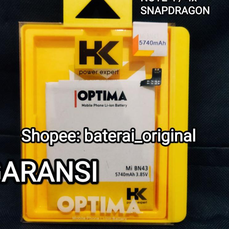 "HTI.19Fe23ј" BA HK BN43 BATERAI XIAOMI REDMI NOTE 4X 4 SNAPDRAGON BN 43 DOBEL POWER HK