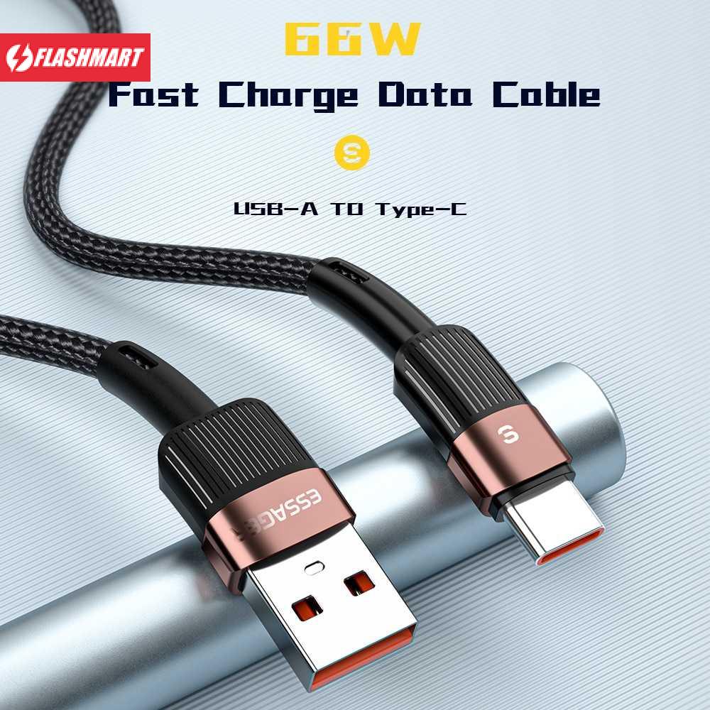 Flashmart Essager Kabel Charger USB Type C Fast Charging 1 meter 66W - EXCT-XC01