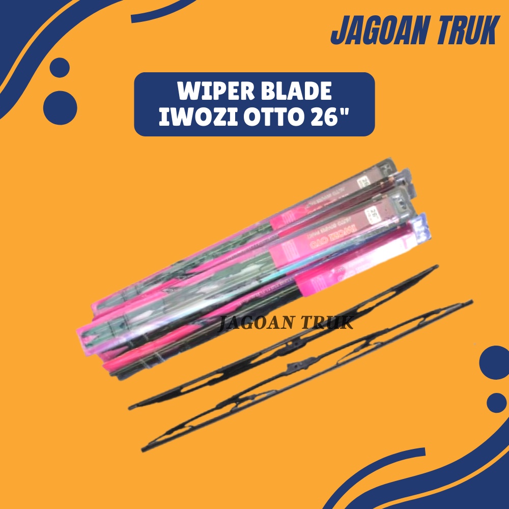 Blade Wiper Karet Kaca Depan Mobil 26 &quot; Universal 1 Set 2 Pcs Iwozi