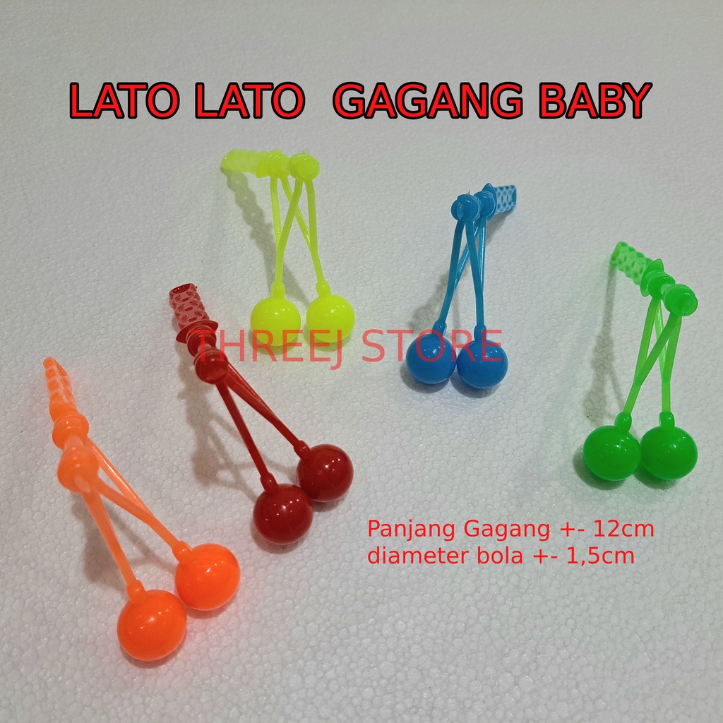 Lato Lato Gagang Baby diameter 1,5cm Warna Warni